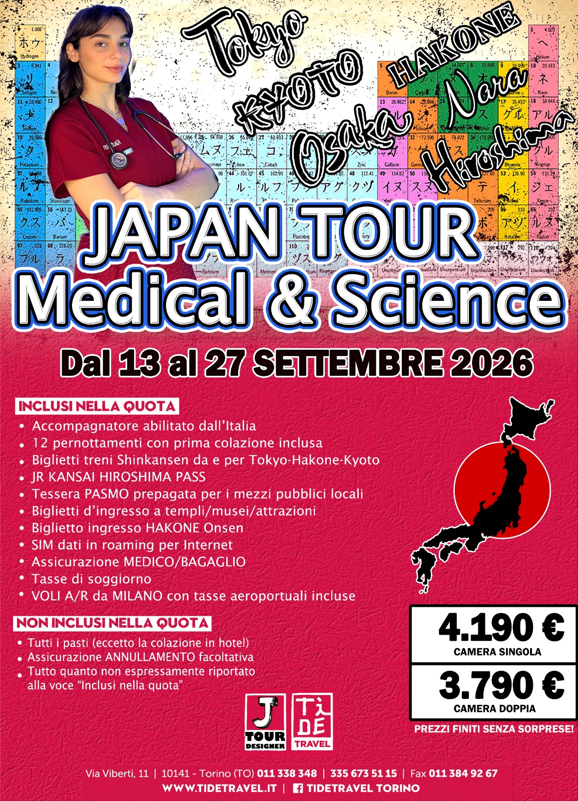 Locandina del Japan Medical & Science Tour 2026