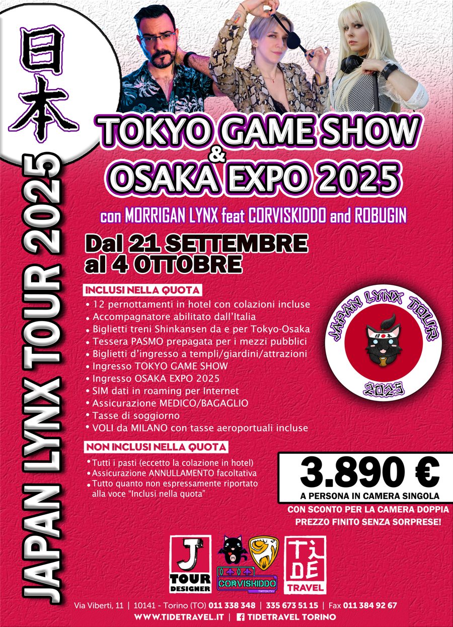 Locandina del Japan Lynx Tour 2 – Tokyo Game Show & Osaka Expo 2025